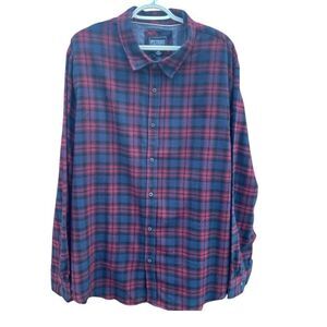 Men’s Big & Tall PX Premium Flannel Button Down Shirt Size 2XL